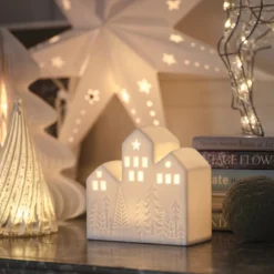 Leuchtendes Weihnachts-Deko-Set für das Fenster