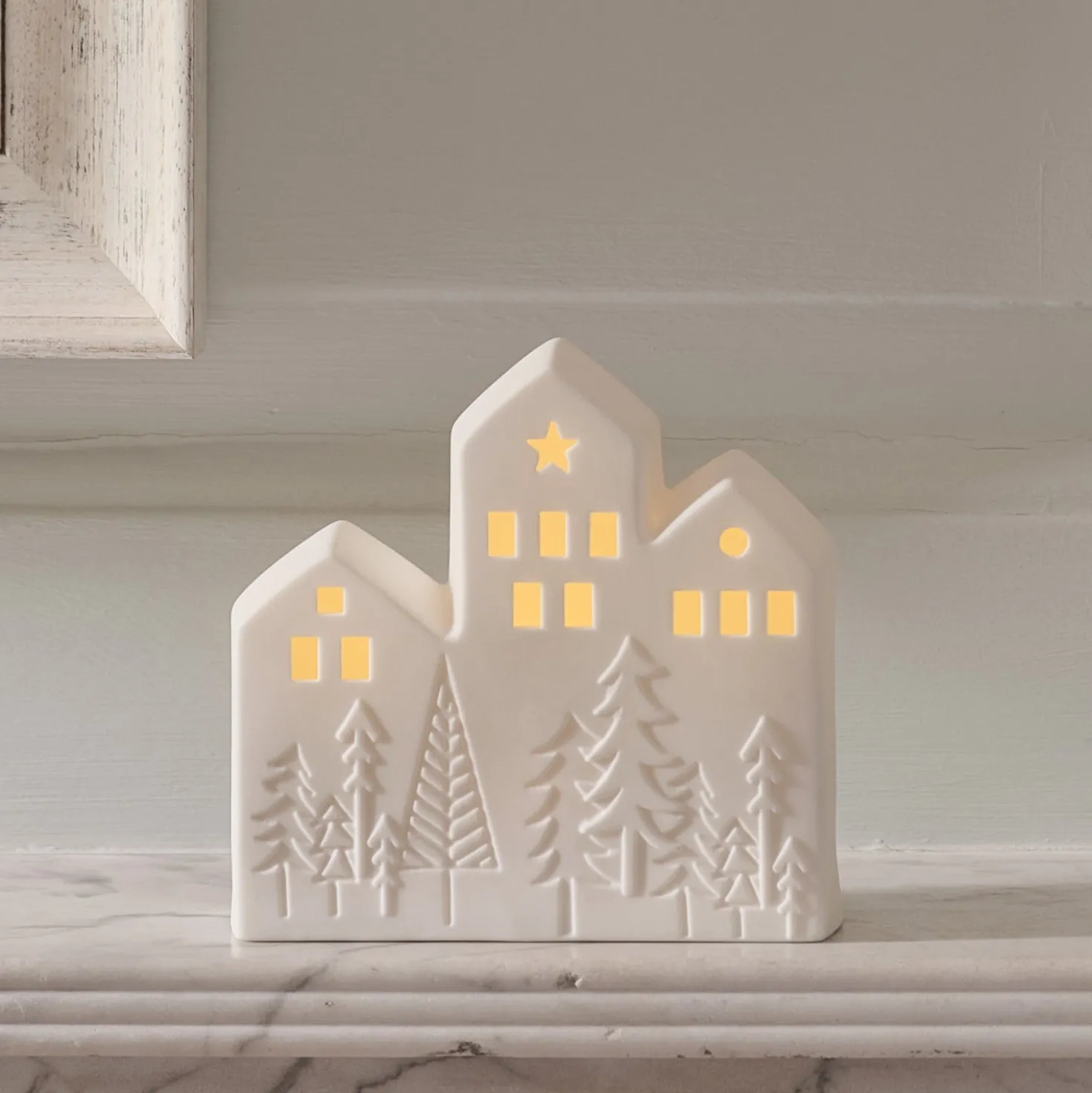 Leuchtendes Weihnachts-Deko-Set für das Fenster