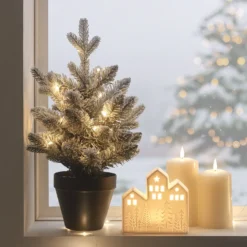 Leuchtendes Weihnachts-Deko-Set für das Fenster