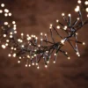 Lichterkette Cluster 7 m 720 LED warmweiß schwarzes Kabel IP44