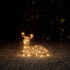 Liegendes LED-Rentier Rehkitz Studley