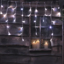 2m Bicolor LED Eiszapfen Lichterkette