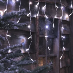 2m Bicolor LED Eiszapfen Lichterkette