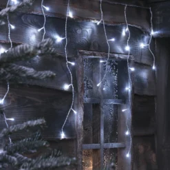 6m Bicolor LED Eiszapfen Lichterkette