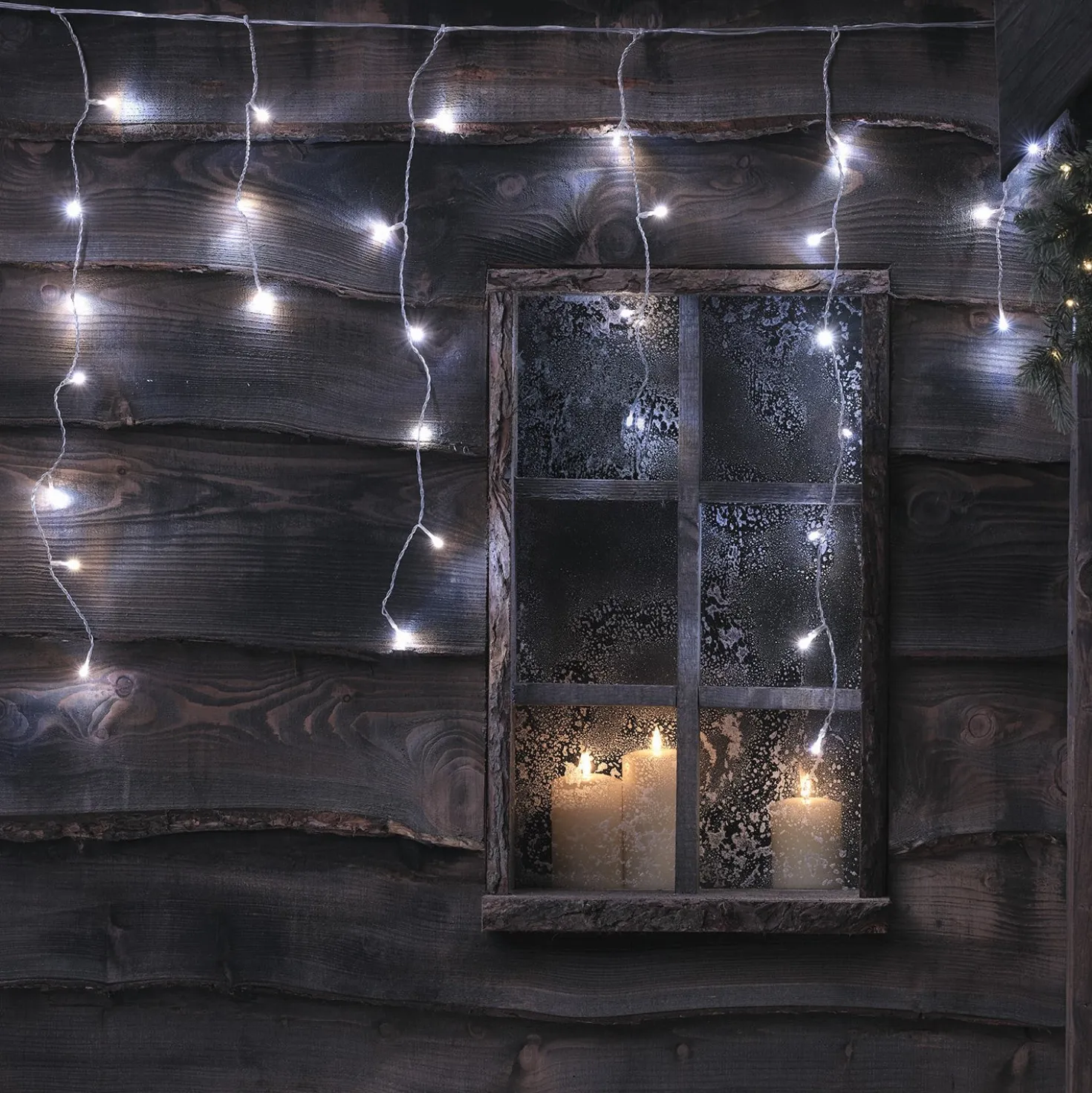 6m Bicolor LED Eiszapfen Lichterkette