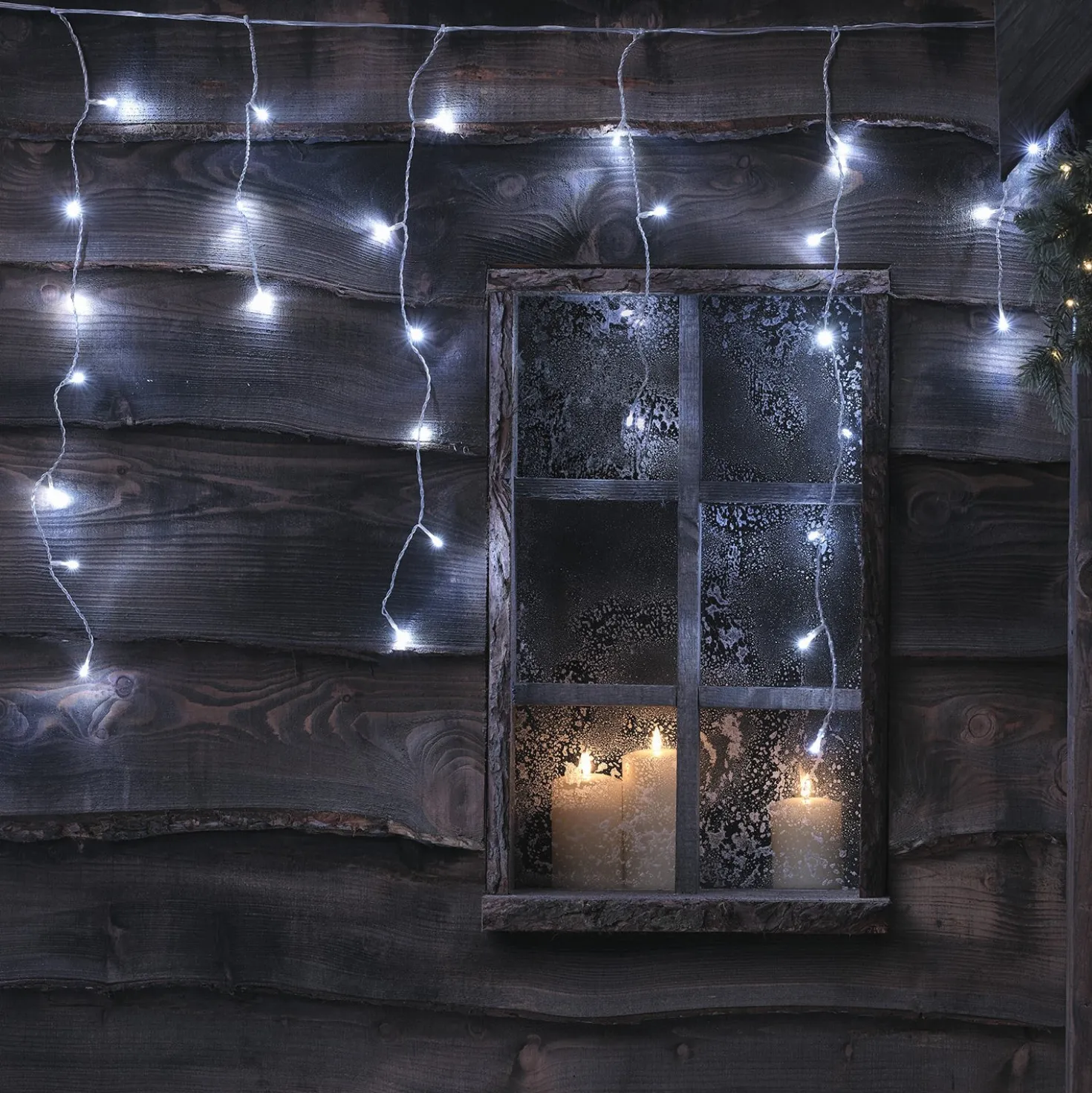 6m Bicolor LED Eiszapfen Lichterkette
