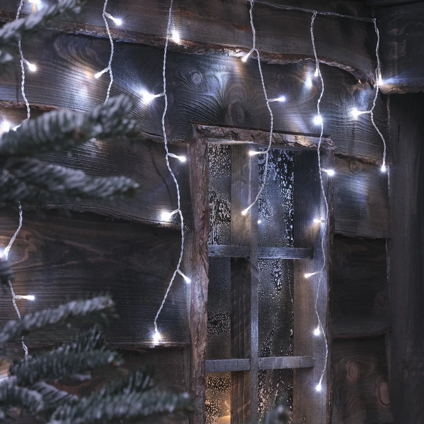 6m Bicolor LED Eiszapfen Lichterkette