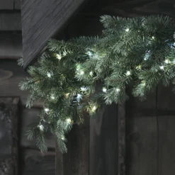 1,5m Bicolor LED Weihnachtsgirlande Tannenzweige