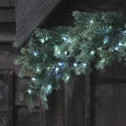 1,5m Bicolor LED Weihnachtsgirlande Tannenzweige