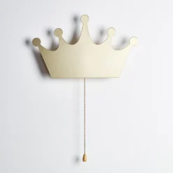 Metall Krone Lampe in Gold