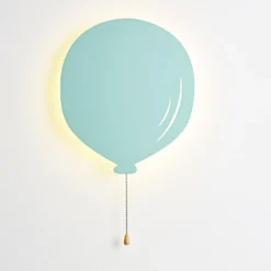Metall Luftballon Lampe türkis