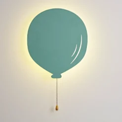 Metall Luftballon Lampe türkis