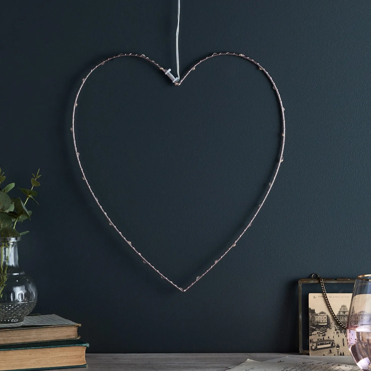 Micro LED Herz rosegold