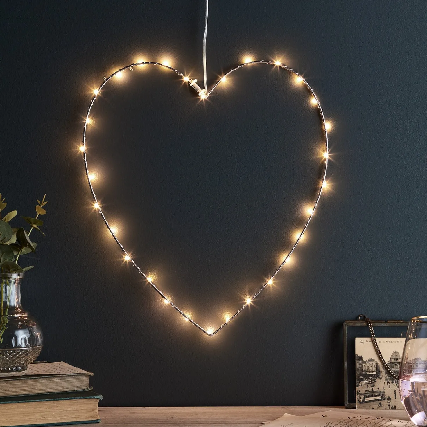 Micro LED Herz rosegold