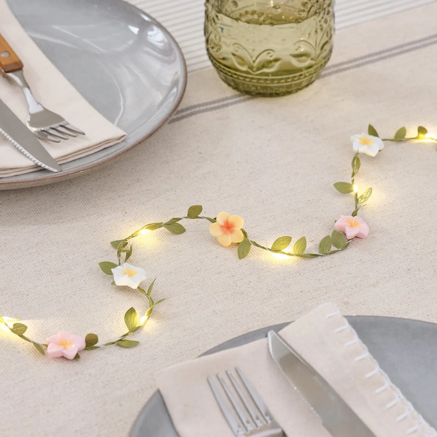 Mikro LED-Lichterkette mit Feldblumen