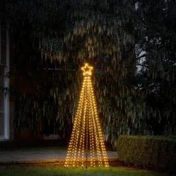 1,8m LED Baum Weihnachtsdeko außen warmweiß