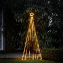 2,4m LED Baum Weihnachtsdeko außen warmweiß