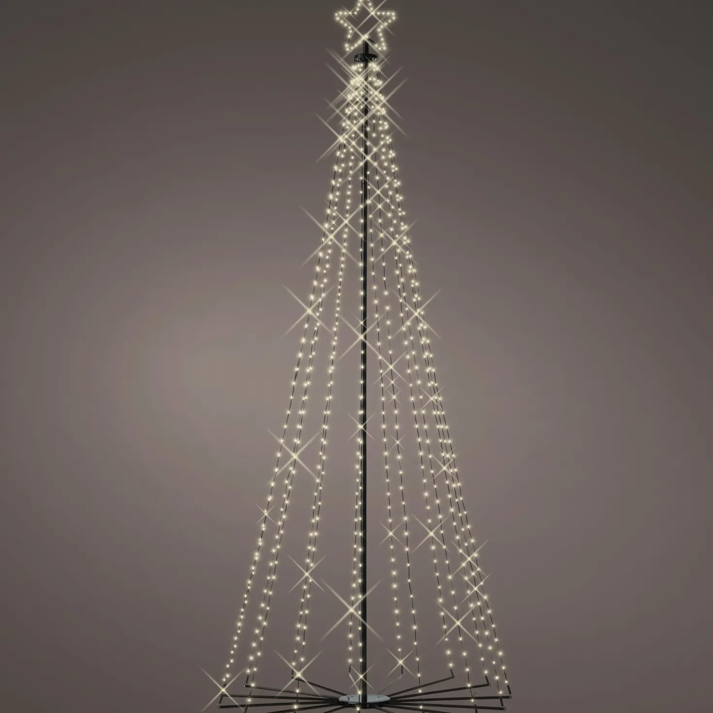 2,4m LED Baum Weihnachtsdeko außen warmweiß