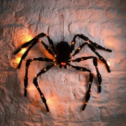 1,5m LED Halloweendeko Spinnenfigur