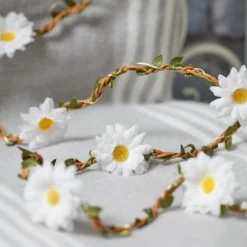 2m LED Micro Girlande Gänseblümchen