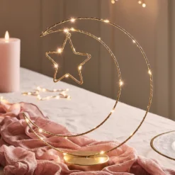 Mond Tischleuchte Ramadandeko gold