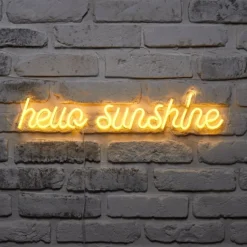 Neon Schriftzug Hello Sunshine