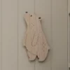 Neugieriger Bär Wandlampe fürs Kinderzimmer mit Fernbedienung in Warmweiß