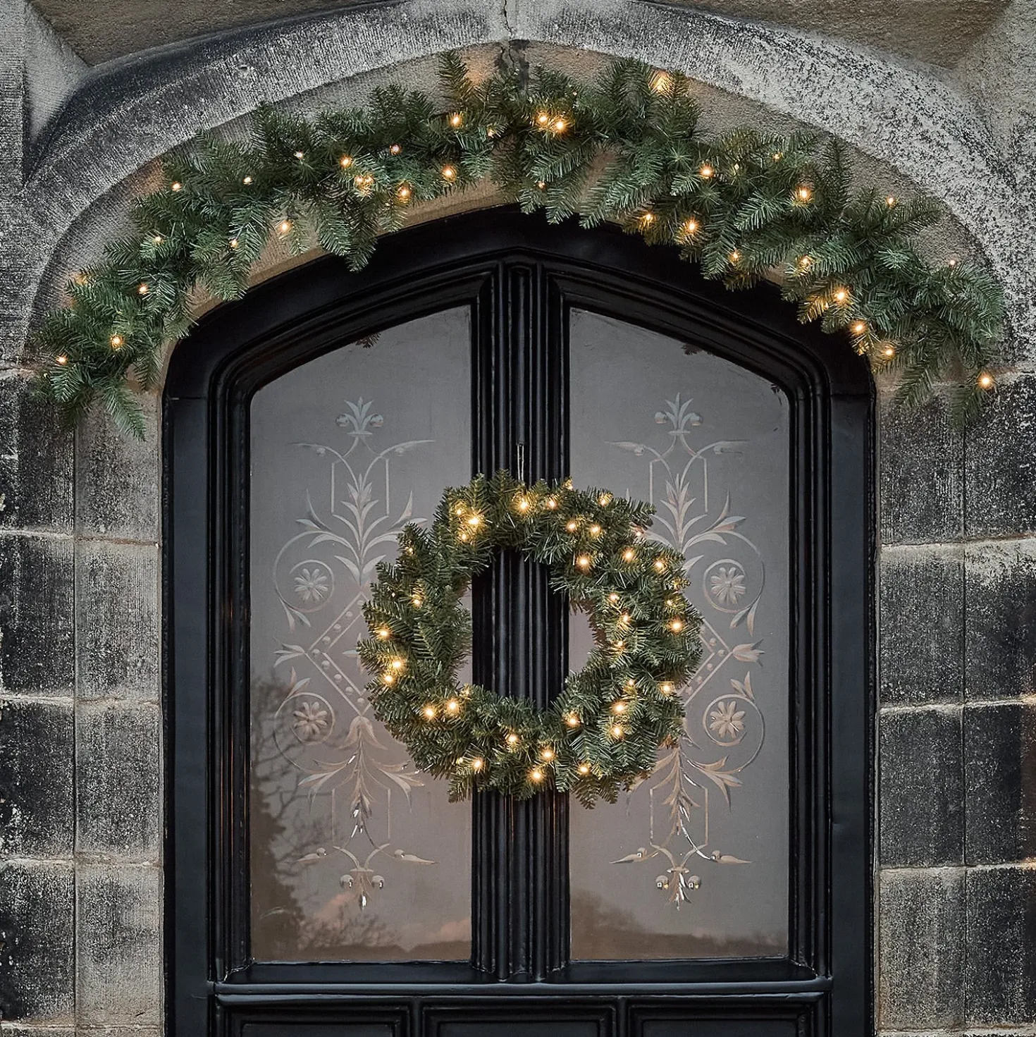 Outdoor Weihnachtsdeko-Set mit Beleuchtung