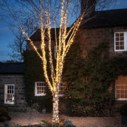 Pro Connect IP67, 5m 50er LED Lichterkette warmweiß koppelbar schwarzes Kabel