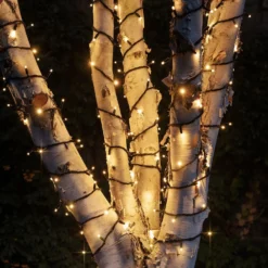 Pro Connect IP67, 5m 50er LED Lichterkette warmweiß koppelbar schwarzes Kabel