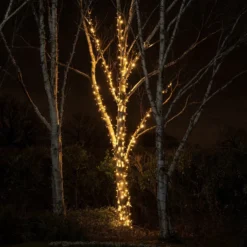 Pro Connect IP67, 5m 50er LED Lichterkette warmweiß koppelbar schwarzes Kabel