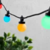 Pro Connect IP67 15m 30er Party Lichterkette bunt koppelbar schwarzes Kabel