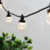 Pro Connect IP67, 50m 110er Party Lichterkette warmweiß koppelbar schwarzes Kabel