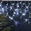Pro Connect 20m 1000er LED Eiszapfen Lichterkette weiß koppelbar weißes Kabel IP67