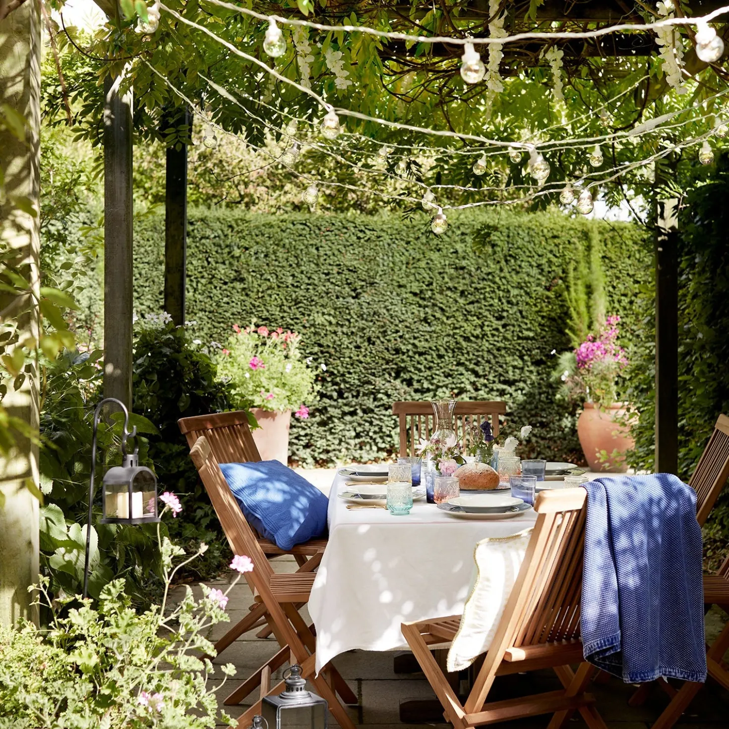 Pro Connect von 50m 100er Party Lichterkette warmweiß transparente Birnen koppelbar weißes Kabel