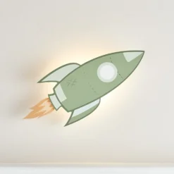 Raketen Wandlampe Kinderzimmer