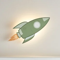 Raketen Wandlampe Kinderzimmer