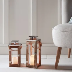 Salcombe Holz LED Laterne