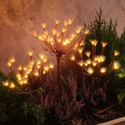 Solar-Gartenstecker Pusteblume mit 25 warmweißen LEDs