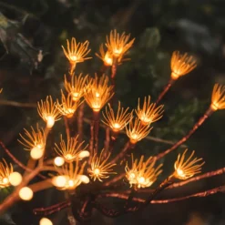 Solar-Gartenstecker Pusteblume mit 25 warmweißen LEDs