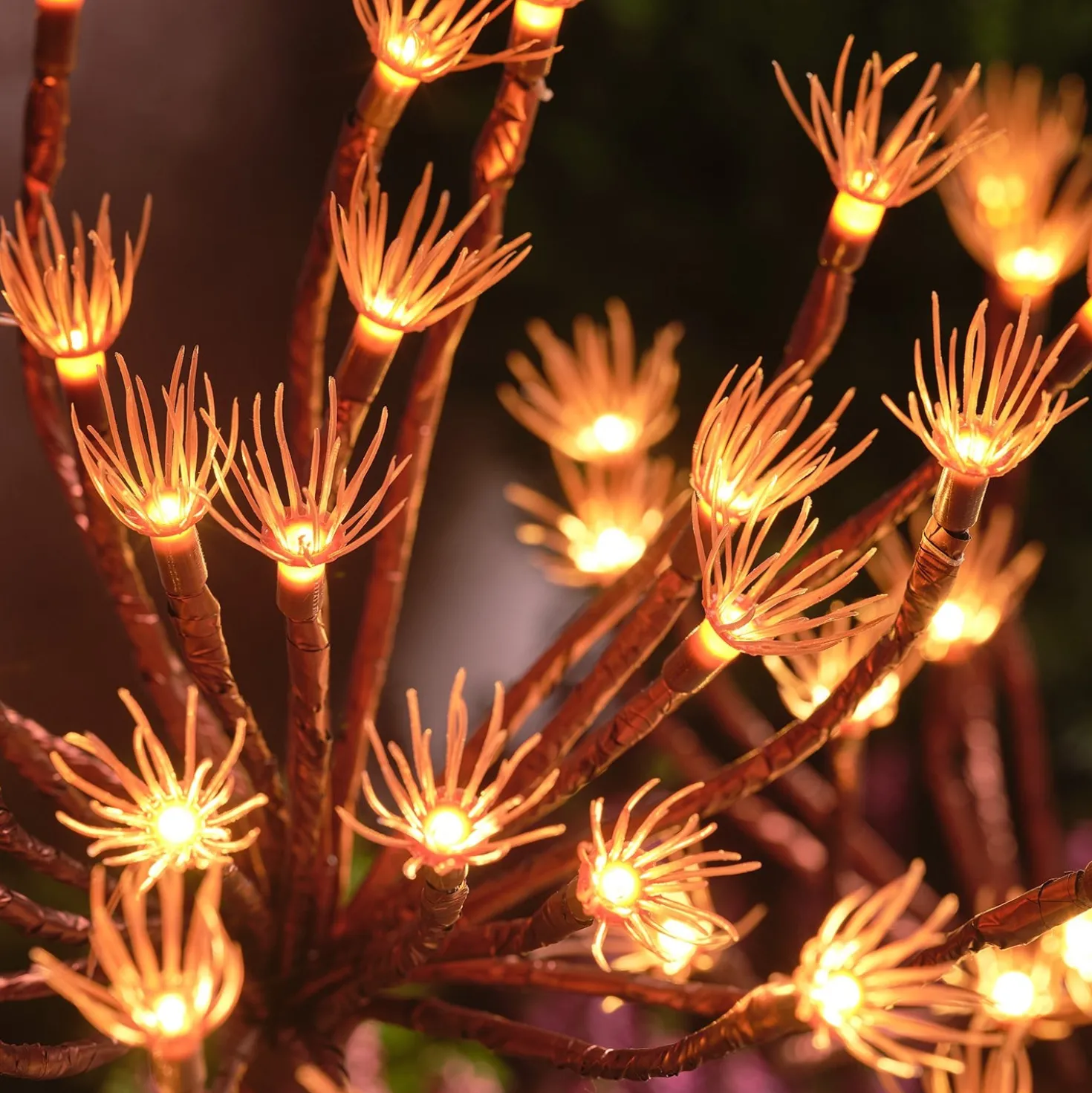 Solar-Gartenstecker Pusteblume mit 25 warmweißen LEDs