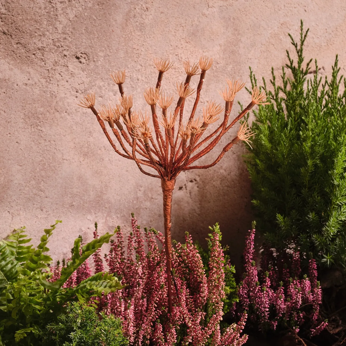 Solar-Gartenstecker Pusteblume mit 25 warmweißen LEDs