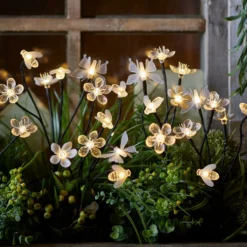 Solar Stableuchten Blumen, Bienen & Schmetterlinge