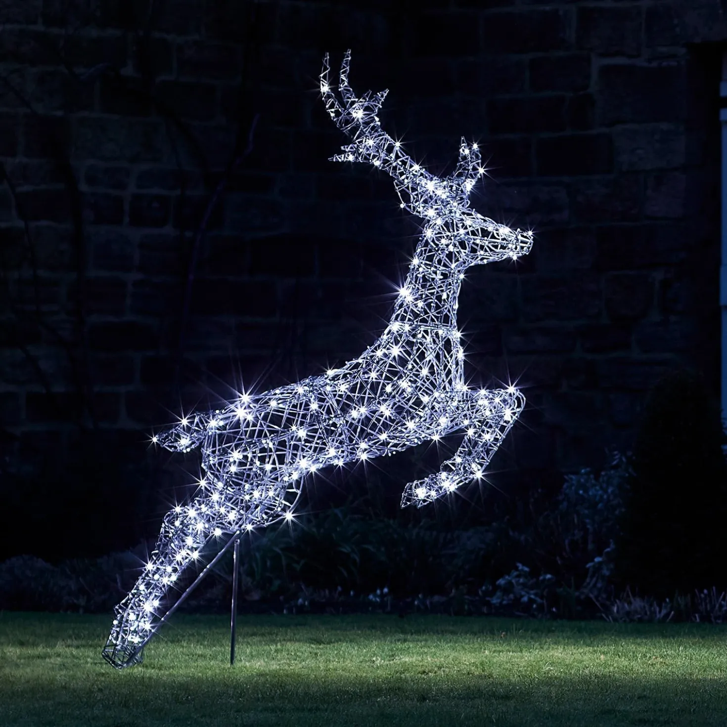 Springendes LED-Rentier Hirsch L Harlow