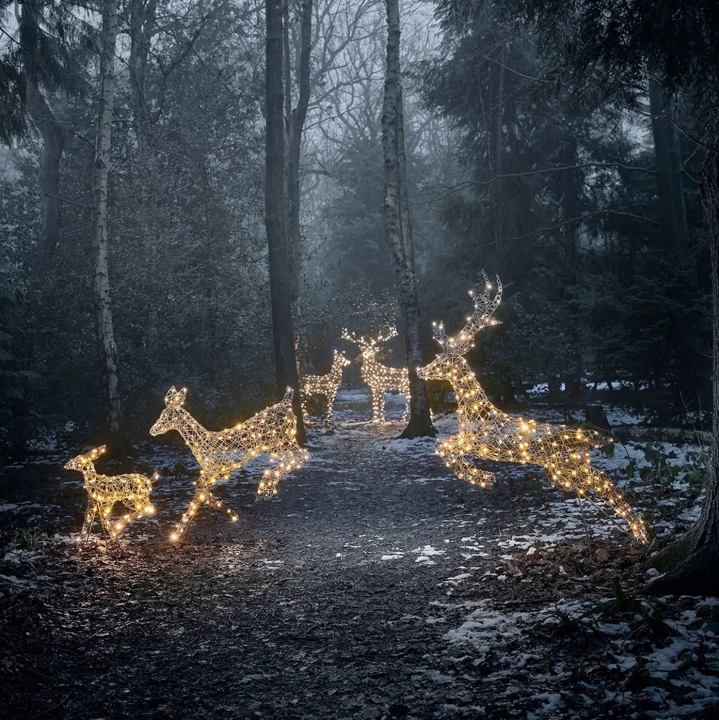 Springendes LED-Rentier Hirsch L Harlow
