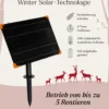 Springendes Solar-LED-Rentier Hirsch L Harlow