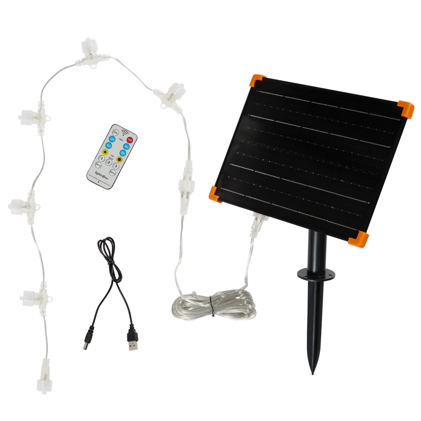 Springendes Solar-LED-Rentier Hirsch L Harlow