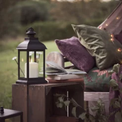 Trentham LED Laterne mit TruGlow® Outdoor Kerze mit Fernbedienung