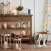 TruGlow® dreidochtige LED Kerze Echtwachs mit Muscheln