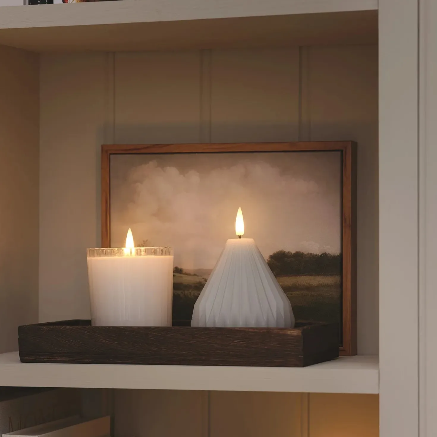 TruGlow® LED-Kerze im Glas mit Fernbedienung